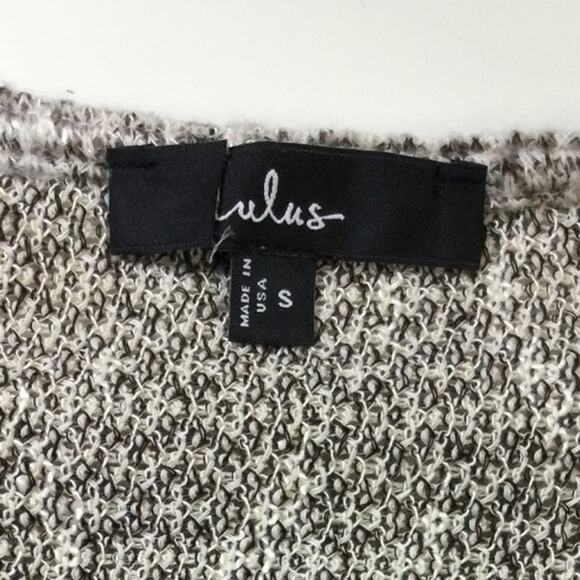 LULU'S SZ S Perfect Mix Heather Beige Dolman Sleeve Sweater Top NEW B85 - Picture 7 of 7